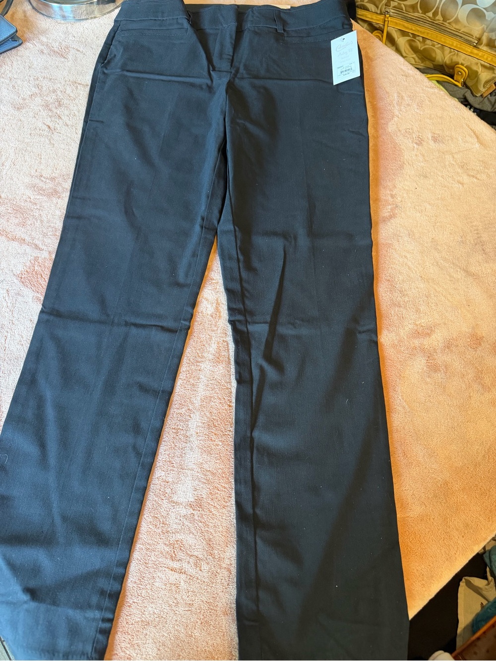 Candie's Black Straight-Leg Stretch Dress Pants for Kids